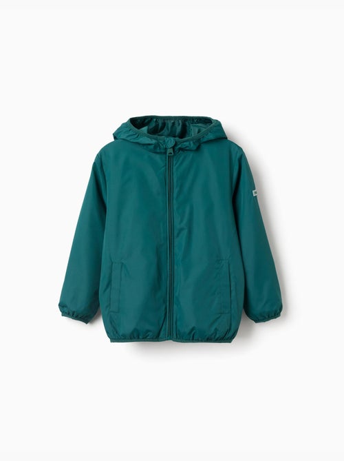 Coupe-vent à capuche et poches - Kiabi