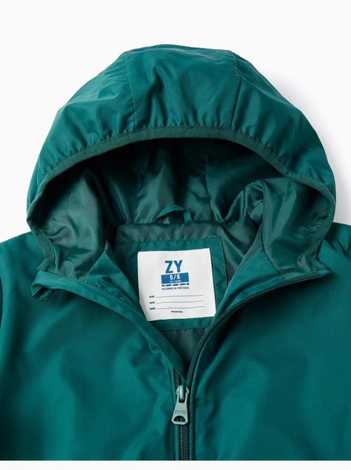 Coupe-vent à capuche et poches - Kiabi