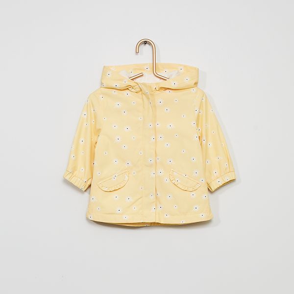 Coupe Vent A Capuche Bebe Fille Jaune Kiabi 18 00