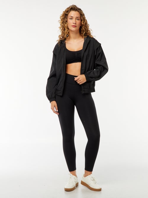 Coupe-vent à capuche uni - Kiabi