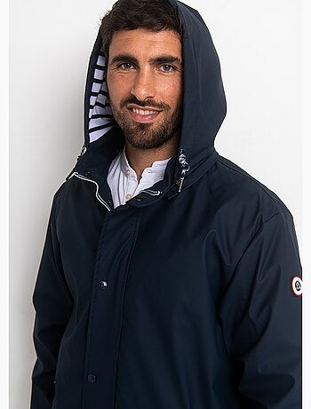 Coupe vent à pressions détails rayés