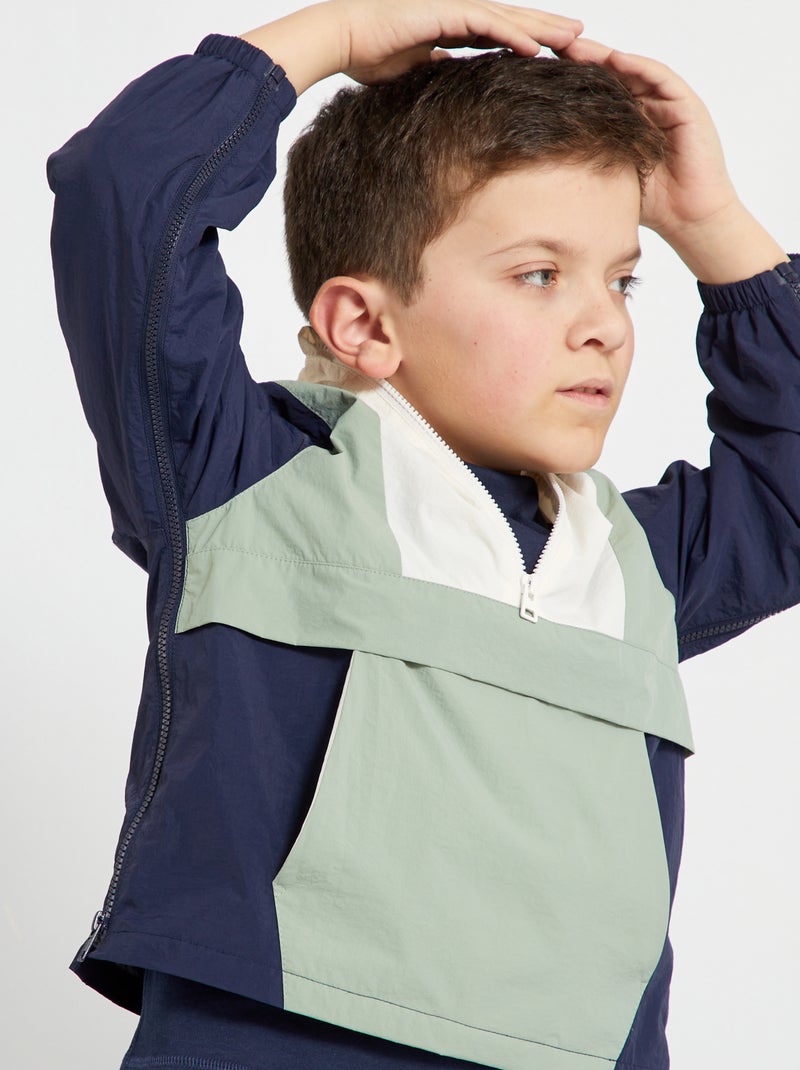 Manteau Coupe-Vent BOSS Garçon - Imperméable à Capuche Et Fermeture Zippée
