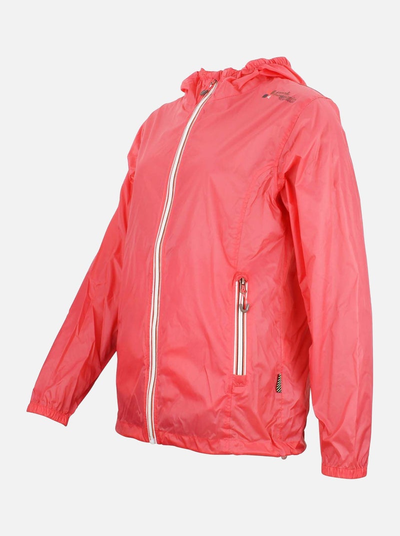 Coupe-vent   ARANEW - PEAK MOUNTAIN Orange corail - Kiabi