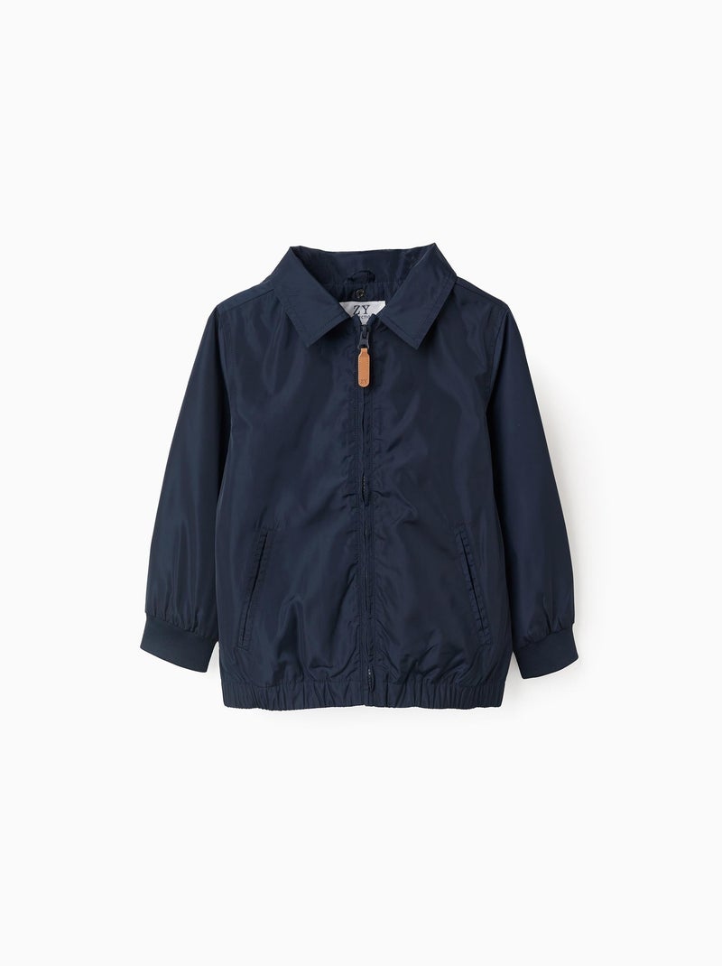 Coupe-Vent avec Capuche Amovible Bleu foncé - Kiabi