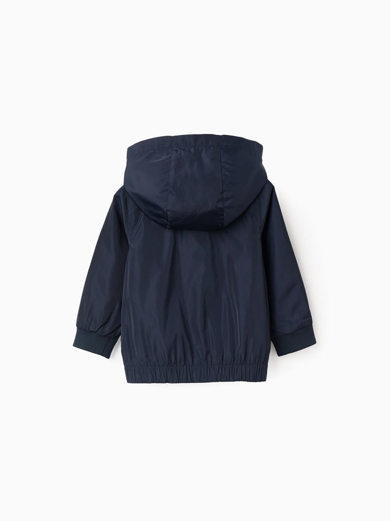 Coupe-Vent avec Capuche Amovible Bleu foncé - Kiabi