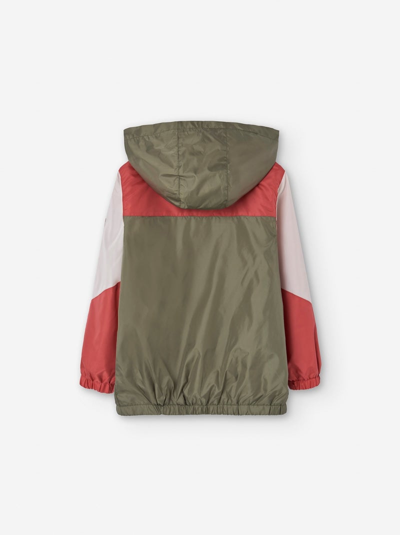 Coupe-vent avec Capuche Amovible Rouge - Kiabi