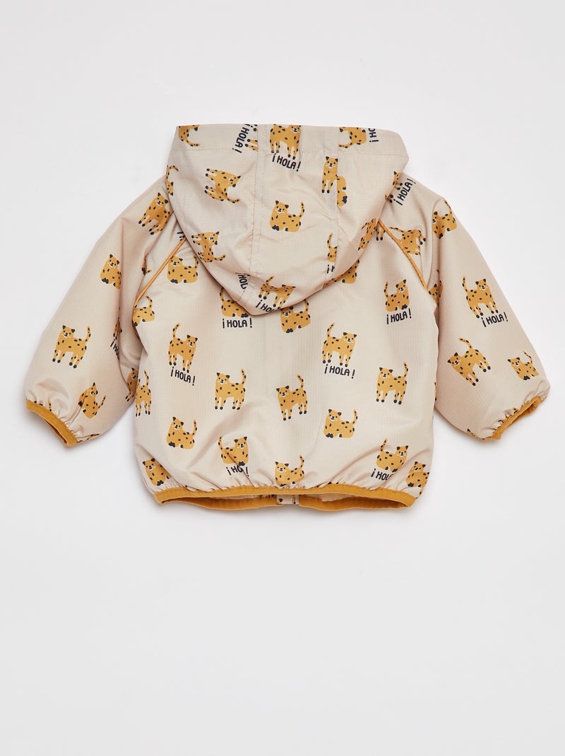 Coupe vent avec capuche BEIGE - Kiabi