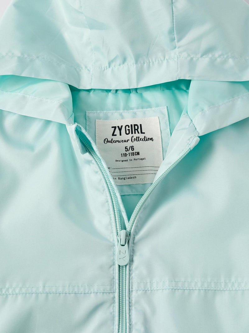 Coupe-Vent avec Capuche Bleu clair - Kiabi