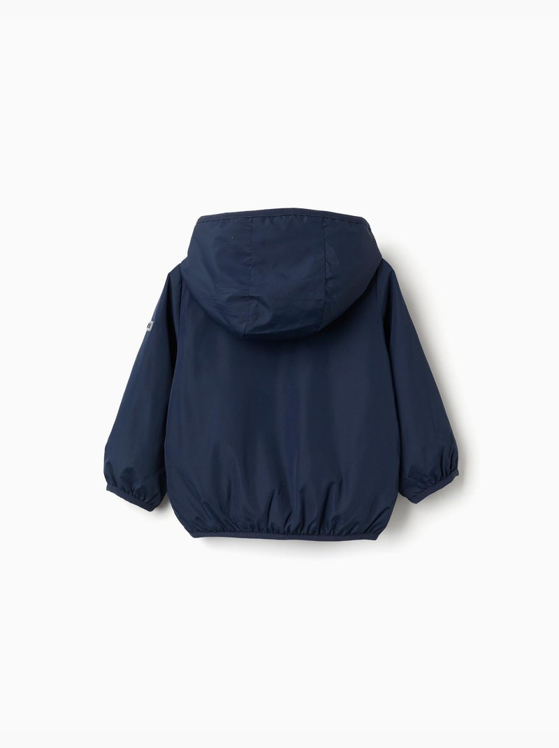 Coupe-vent avec capuche et poches Bleu foncé - Kiabi