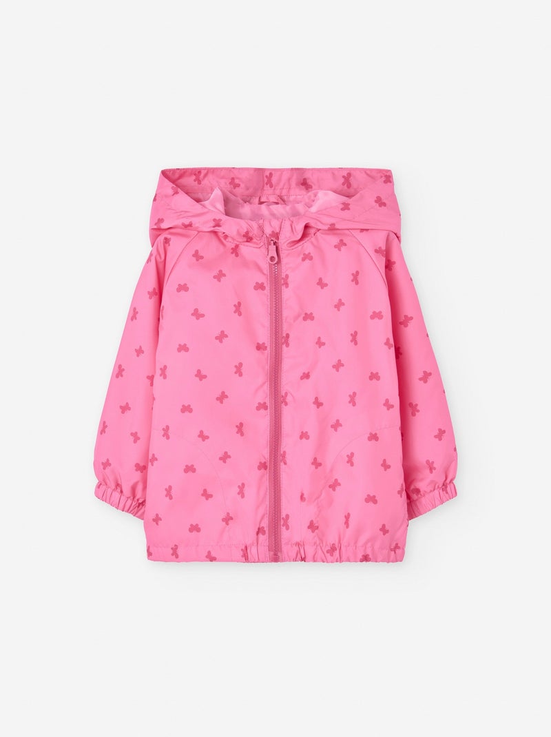 Coupe-Vent avec Capuche Rose clair - Kiabi
