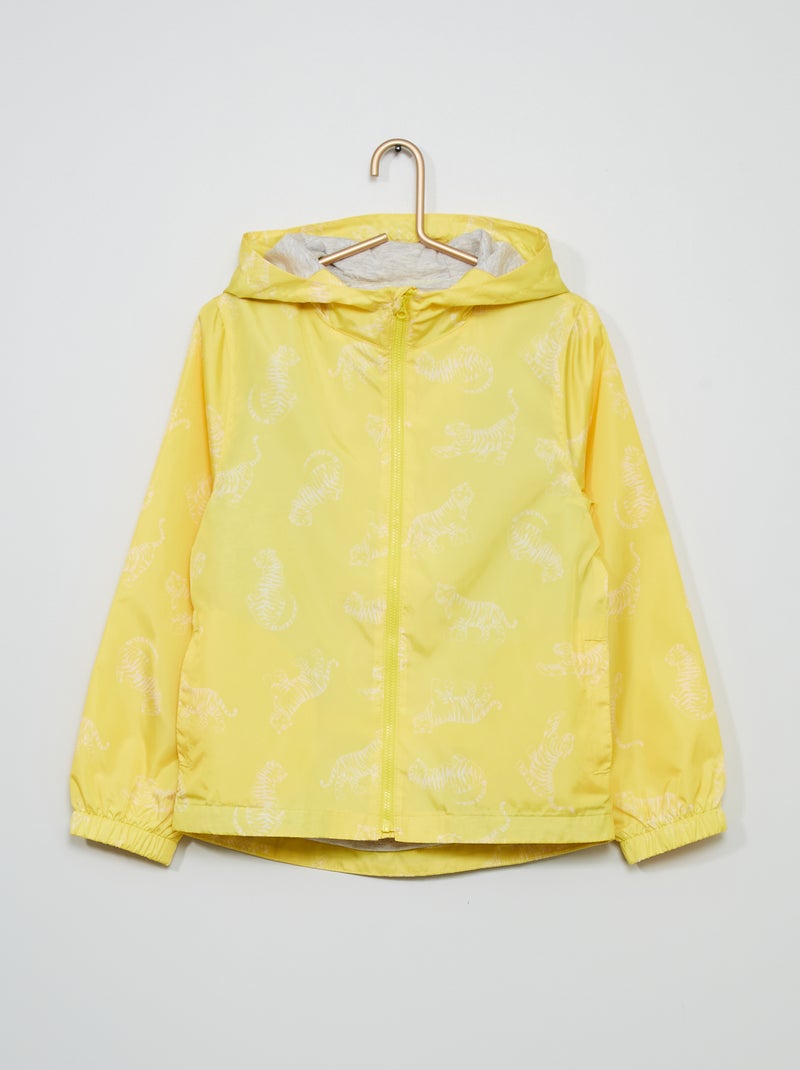 Coupe vent avec imprimé jaune - Kiabi