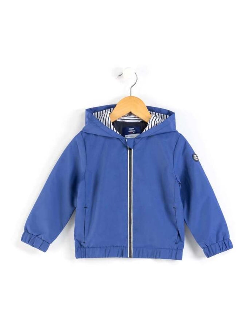 Coupe vent bleu à capuche Garçon Bleu - Kiabi