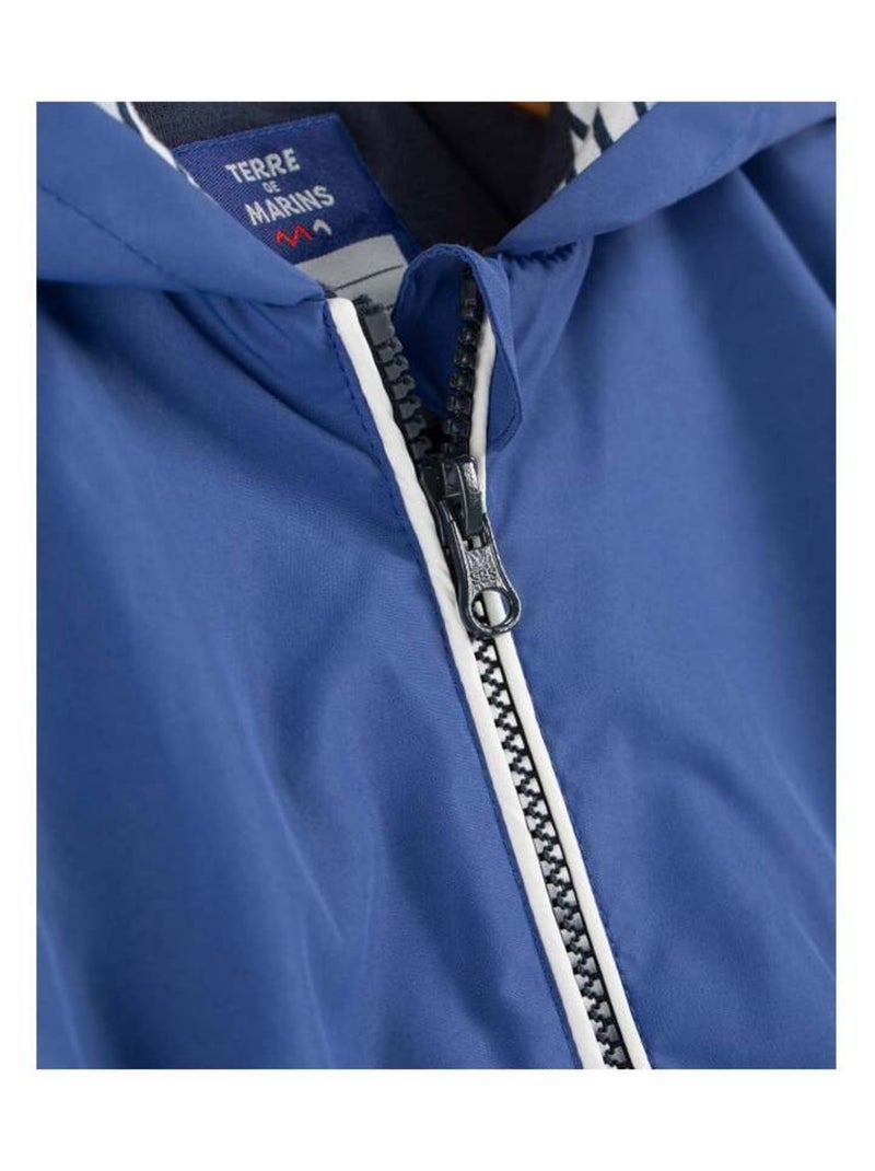 Coupe vent bleu à capuche Garçon Bleu - Kiabi