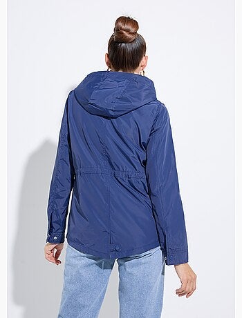 Coupe-vent capuche et taille resserrée - afibel