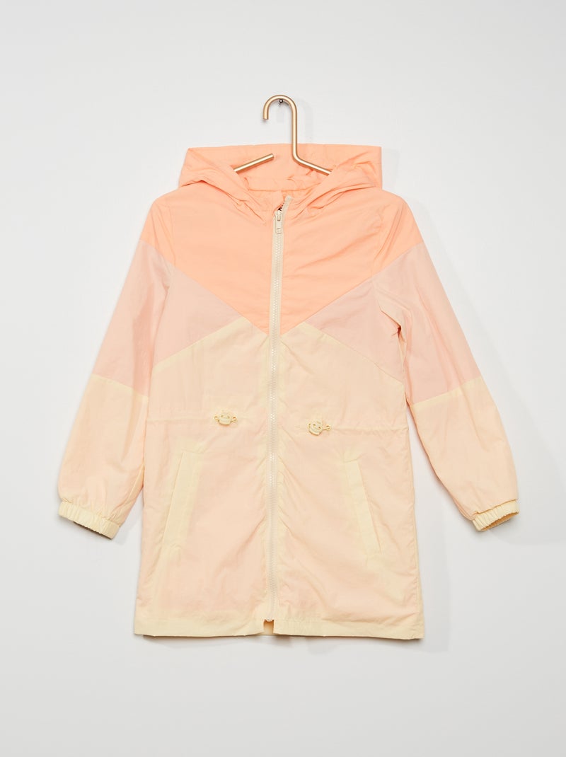 Coupe vent color-block rose - Kiabi