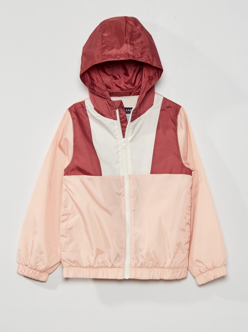 Coupe-vent color-block Rose - Kiabi