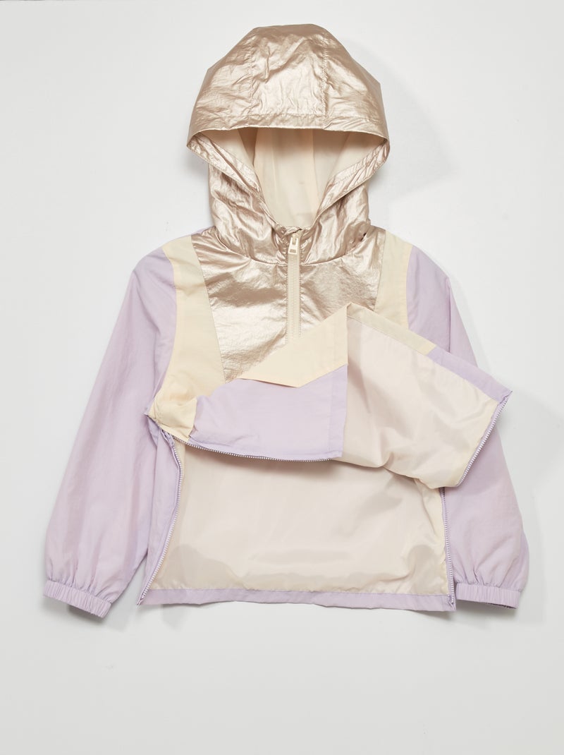 Veste Coupe Vent Vintage Années 80 Colorblock - Taille S - Très Bon état