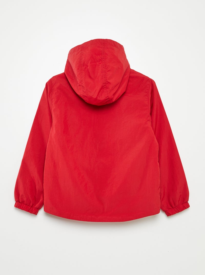 Coupe vent coloré Rouge - Kiabi