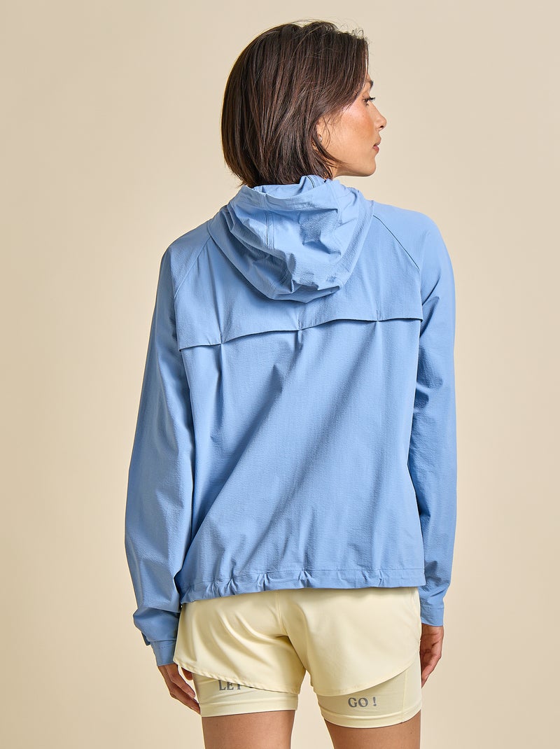 Coupe-vent de sport à capuche - (ekstract) Bleu - Kiabi