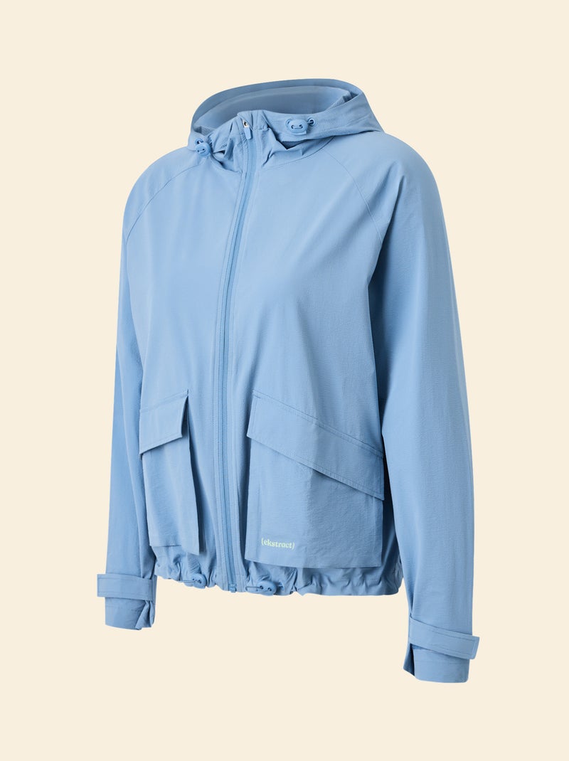 Coupe-vent de sport à capuche - (ekstract) Bleu - Kiabi