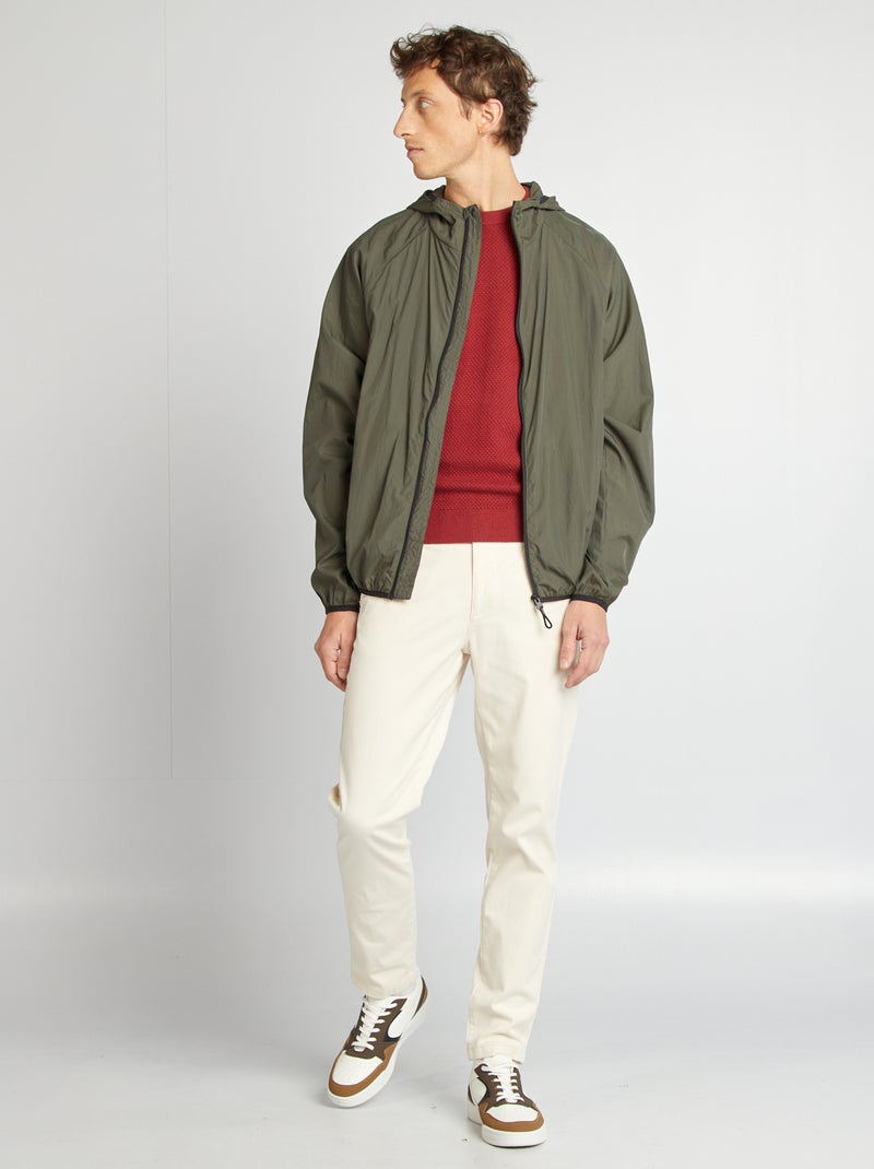 Coupe-vent déperlant Kaki - Kiabi