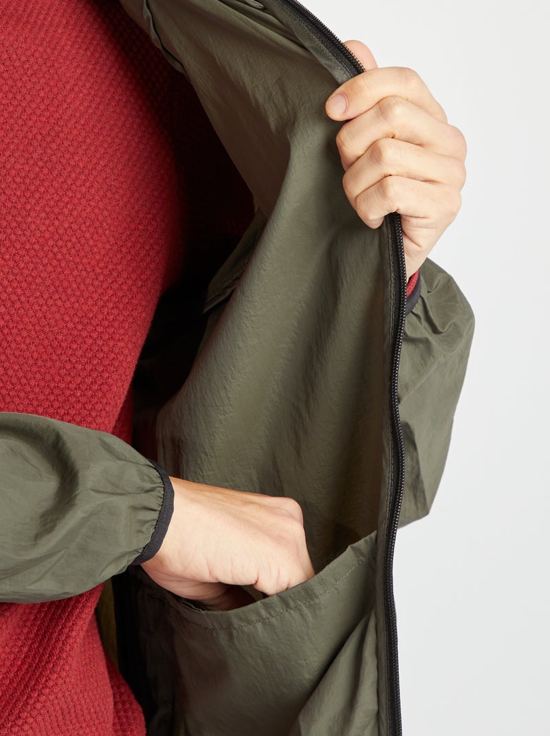 Coupe-vent déperlant Kaki - Kiabi