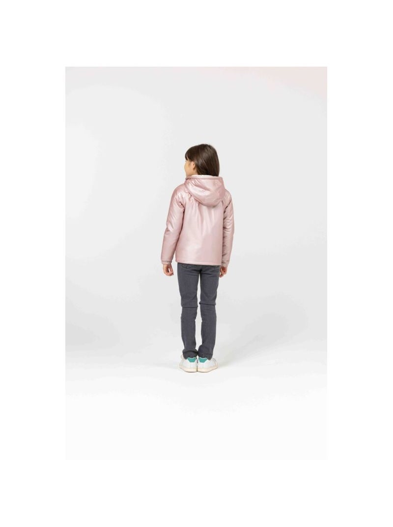 Coupe vent doublé sherpa - Terre de Marins Rose - Kiabi