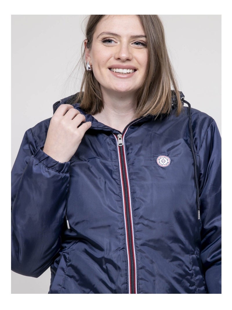 Coupe-vent doublé sherpa UZAVIA Bleu marine - Kiabi