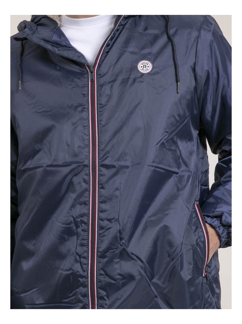 Coupe-vent doublé sherpa ZALTINA Bleu marine - Kiabi