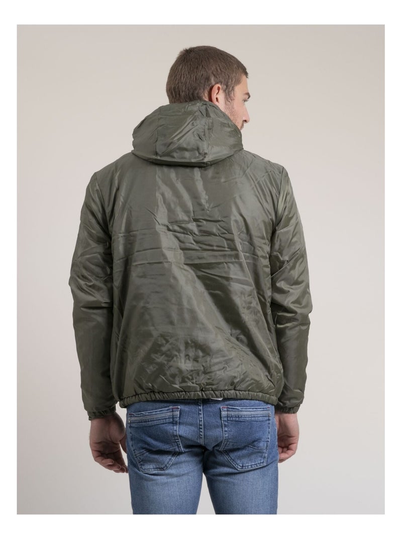 Coupe-vent doublé sherpa ZATCHO Kaki - Kiabi