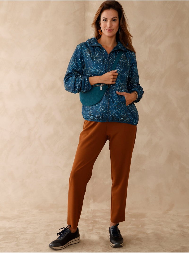 Coupe-vent doublure polaire - DAXON Bleu Kaki Bleu - Kiabi