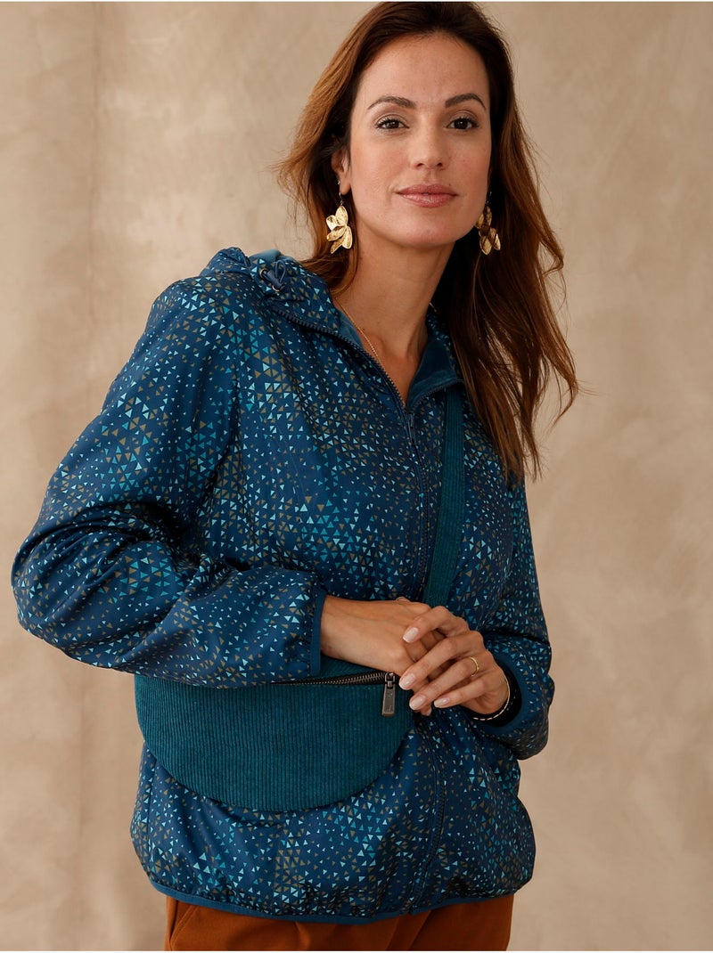 Coupe-vent doublure polaire - DAXON Bleu Kaki Bleu - Kiabi