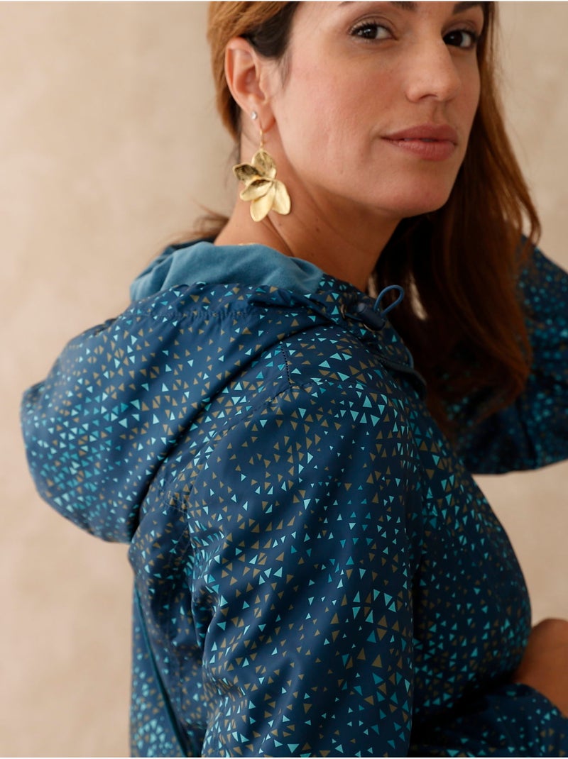 Coupe-vent doublure polaire - DAXON Bleu Kaki Bleu - Kiabi