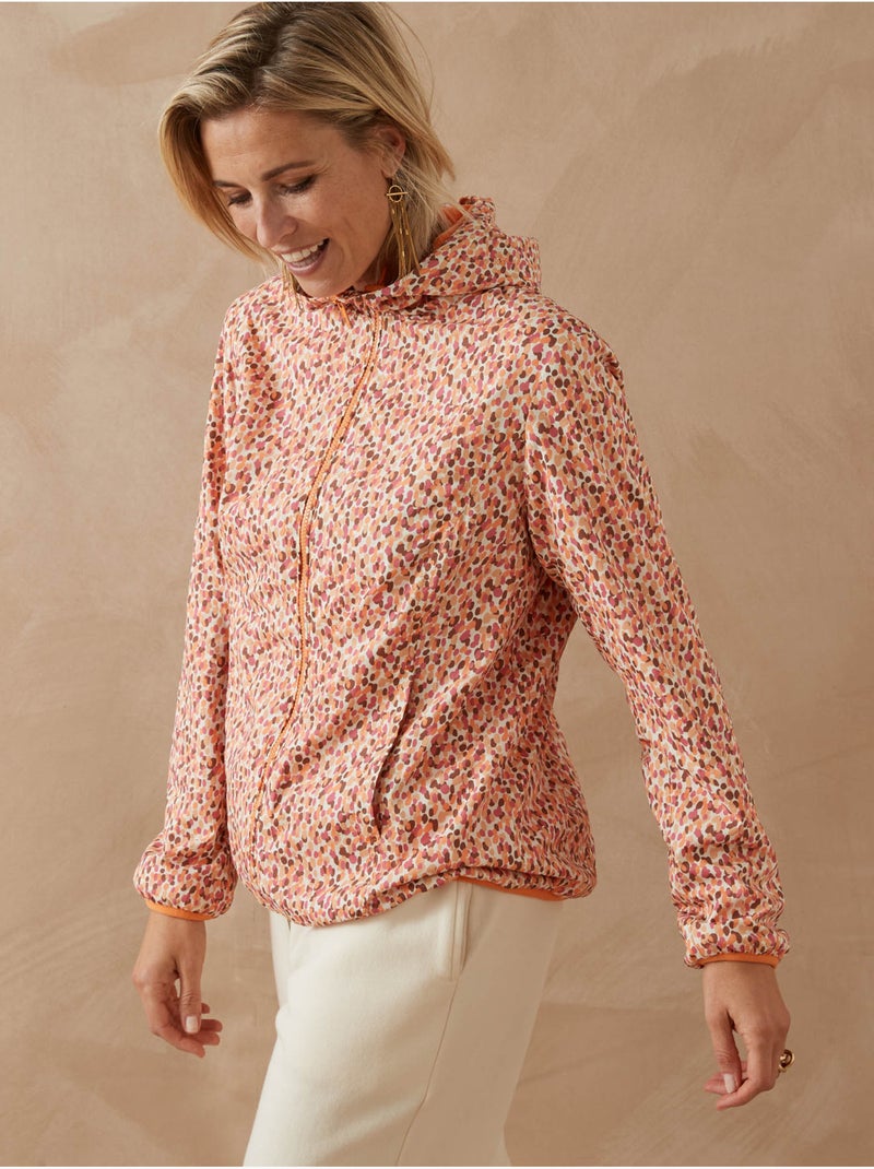 Coupe-vent doublure polaire - DAXON Orange clair - Kiabi