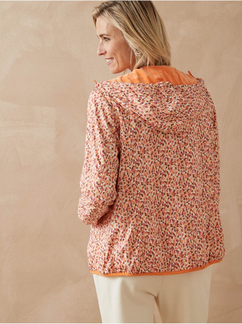 Coupe-vent doublure polaire - DAXON Orange clair - Kiabi