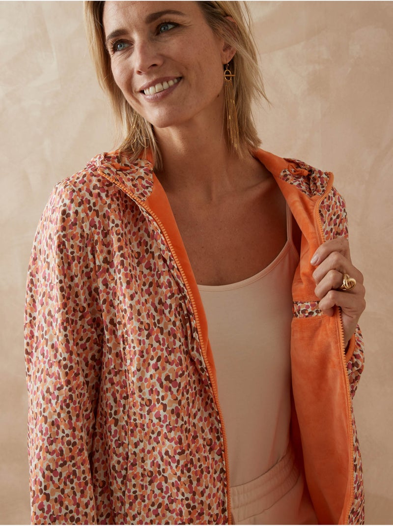 Coupe-vent doublure polaire - DAXON Orange clair - Kiabi