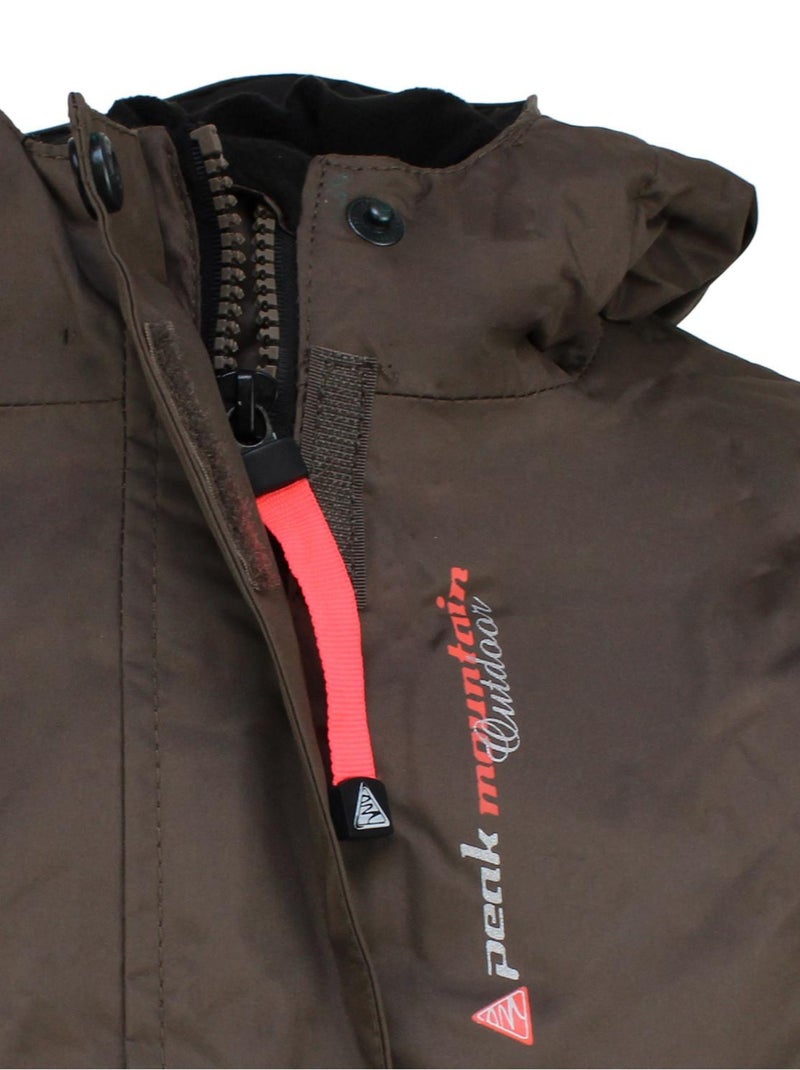 Coupe-vent fille FAJIK - PEAK MOUNTAIN Gris taupe - Kiabi