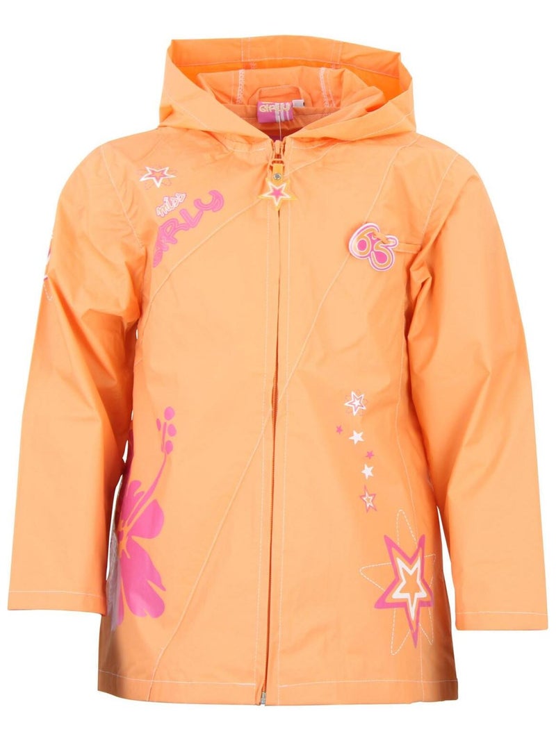 Coupe vent fille FIPROUTA - MISS GIRLY Orange - Kiabi