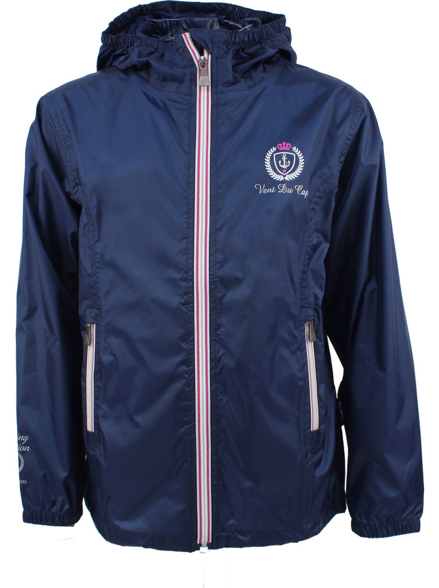 Coupe-vent Fille Gap Bleu Marine Taille 8 Avec Capuche - Occasion Très Bon état
