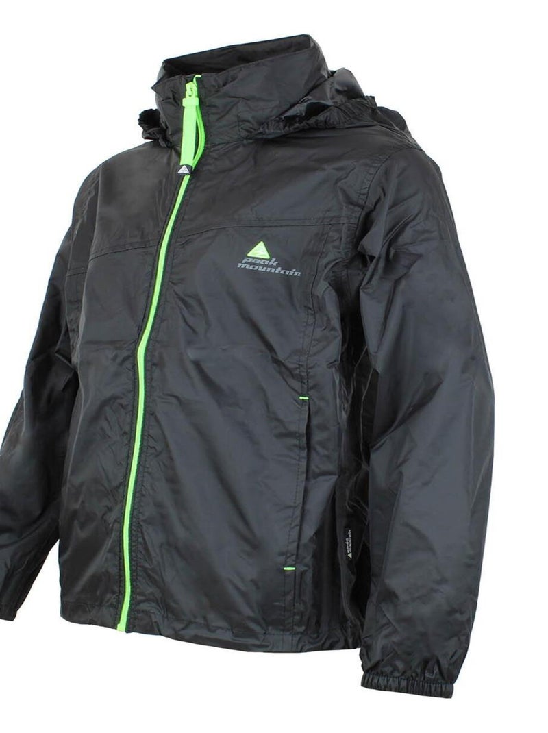 Coupe-vent garçon ECARAIN - PEAK MOUNTAIN Noir Noir - Kiabi