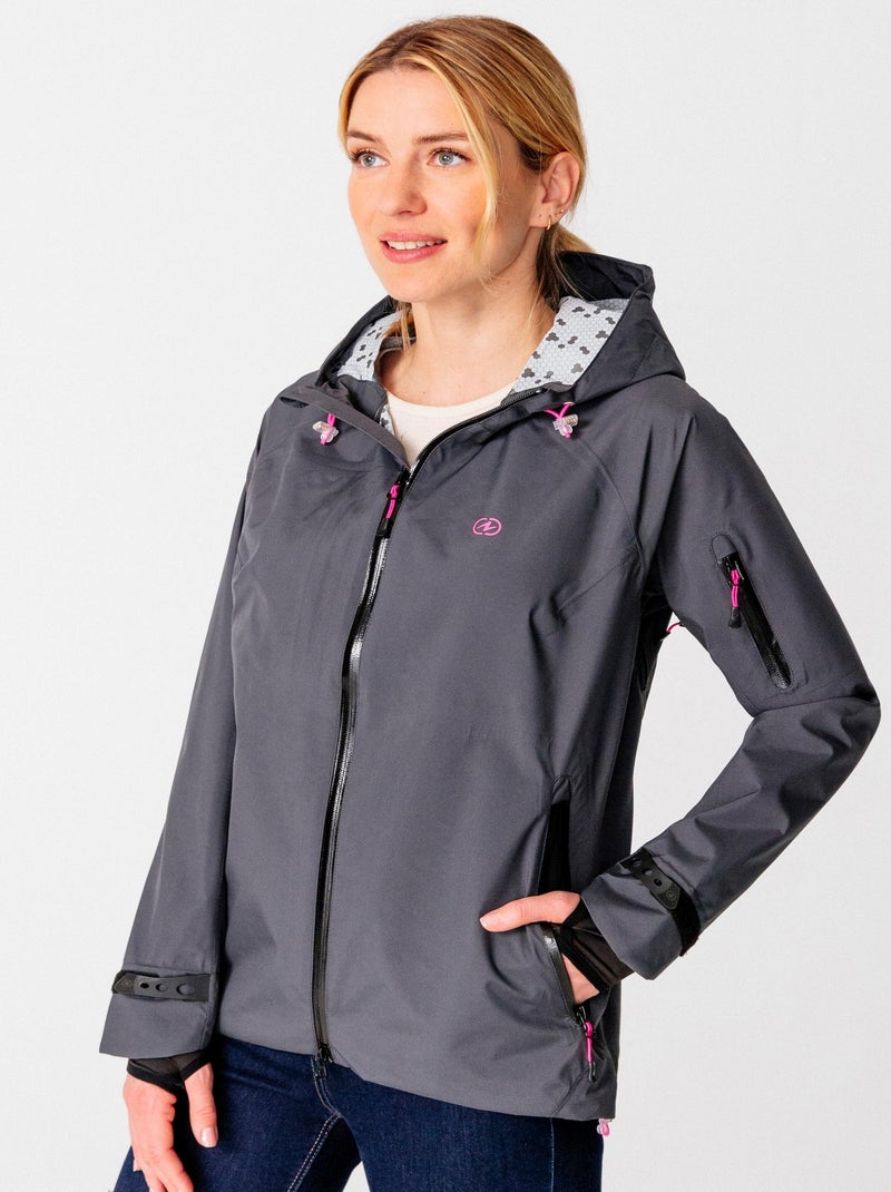 Coupe-vent imperméable 10000 femme - DamartSport gris anthracite - Kiabi