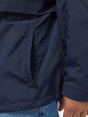 Coupe-vent imperméable à capuche avec manches amovibles