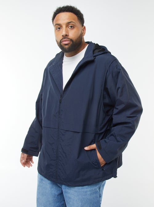 Coupe-vent imperméable à capuche avec manches amovibles - Kiabi