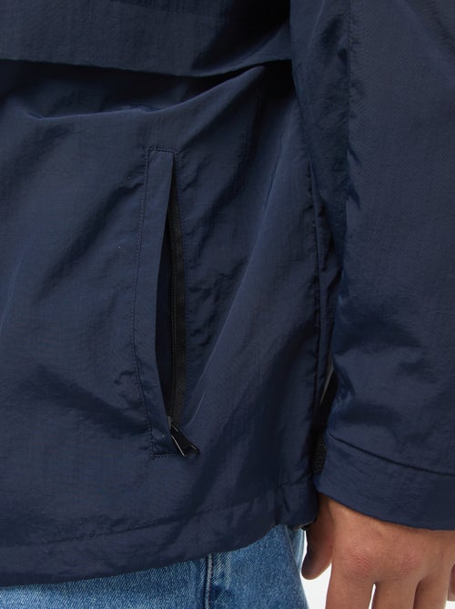 Coupe-vent imperméable à capuche avec manches amovibles - Kiabi