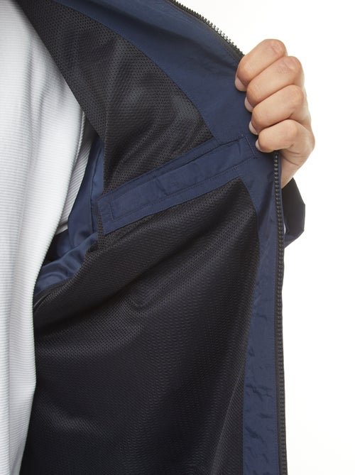 Coupe-vent imperméable à capuche avec manches amovibles - Kiabi