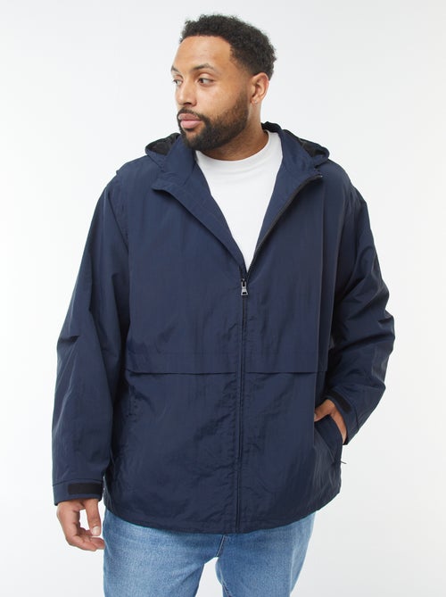 Coupe-vent imperméable à capuche avec manches amovibles - Kiabi