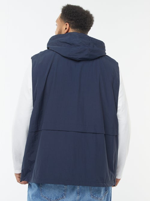 Coupe-vent imperméable à capuche avec manches amovibles - Kiabi