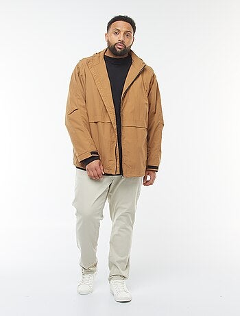 Coupe-vent imperméable à capuche avec manches amovibles