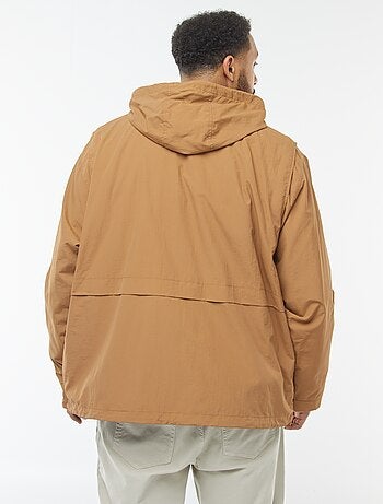 Coupe-vent imperméable à capuche avec manches amovibles