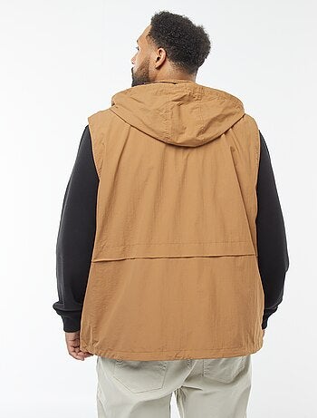Coupe-vent imperméable à capuche avec manches amovibles
